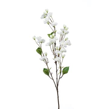 Artificial ornamental cherry branch AKEMI with flowers, white, 3ft/90cm
