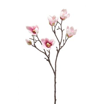 Faux flower Magnolia ANEU, light pink, 26"/65cm
