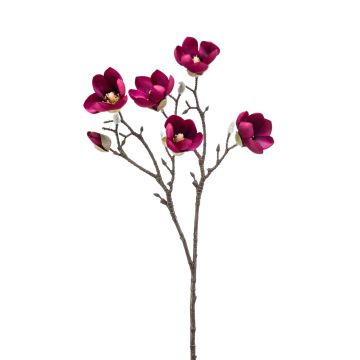 Faux flower Magnolia ANEU, purple, 26"/65cm