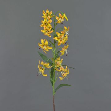 Artificial tiger lily flower ARAMAIO, yellow, 31"/80cm