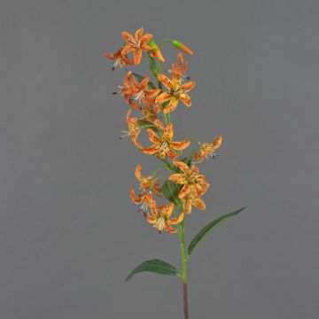 Artificial tiger lily flower ARAMAIO, orange, 31"/80cm