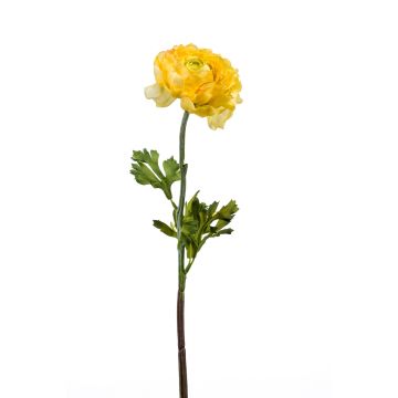 Faux flower Ranunculus ELORIO, yellow, 20"/50cm