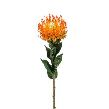 Artificial Protea HERVAS, orange, 28"/70cm