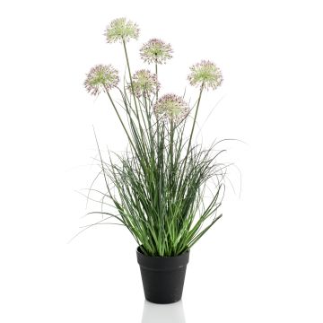 Artificial grass Allium GARAGANT, purple-green, 28"/70cm