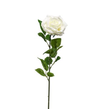 Rose artificial flower PEZOS, cream, 24"/60cm