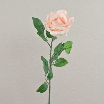 Rose artificial flower PEZOS, soft pink, 24"/60cm