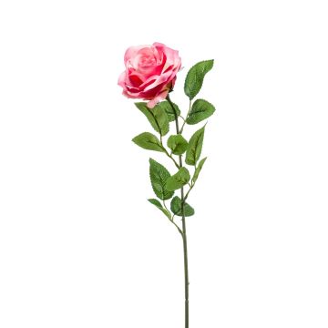 Rose artificial flower PEZOS, pink, 24"/60cm