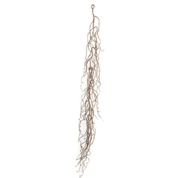Artificial weeping willow garland GUDRUN, brown, 4ft/130cm