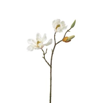 Silk flower magnolia NOVELIE, cream, 18"/45 cm