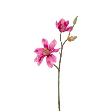 Silk flower magnolia NOVELIE, fuchsia, 18"/45 cm