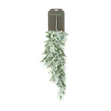 Silver ragwort artificial hanging plant MINARIS, plug stick, green-grey, 30"/75 cm