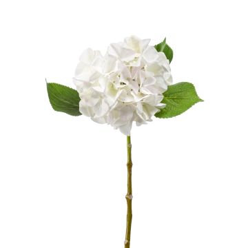Hydrangea silk flower AMARILDO, white, 18"/45 cm