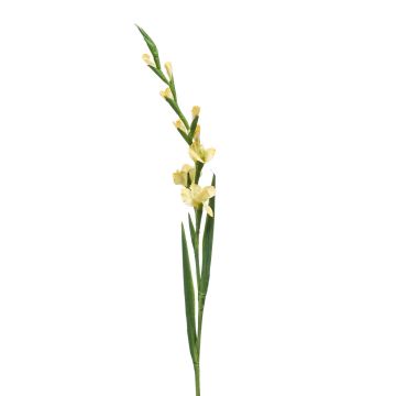 Artificial gladiolus AJNUR, yellow, 4ft/125 cm