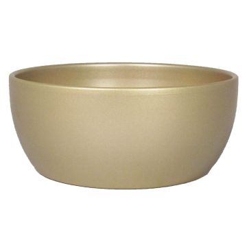 Decorative bowl TEHERAN BRIDGE made of ceramic, gold matt, 3.3"/8,5cm, Ø7.3"/18,5cm