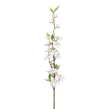 Decorative apple blossom branch KROVER with flowers, white, 31"/80cm