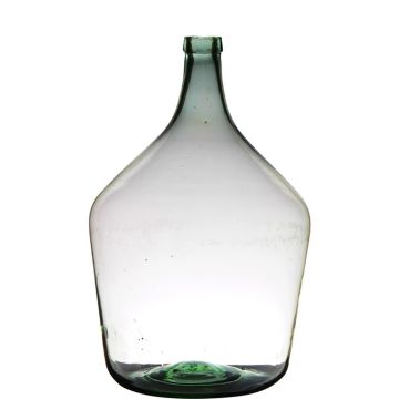 Balloon vase JENSON, glass, recycled, clear-green, 18"/46cm, Ø11"/29cm, 15L