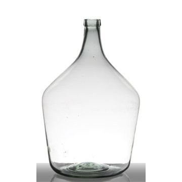 Balloon vase JENSON, glass, recycled, clear-green, 20"/50cm, Ø13"/34cm, 25L