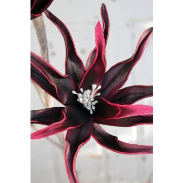 Artificial lily CÄCILIA, dark pink, 4ft/115cm, Ø5.1"-8"/13-20cm