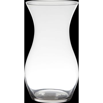 Flower vase PIRINYA, glass, clear, 10"/25cm, Ø5.5"/14cm