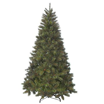 Fake fir tree GLENDALE SPEED, green, frosted, 8ft/230cm, Ø4ft/135cm