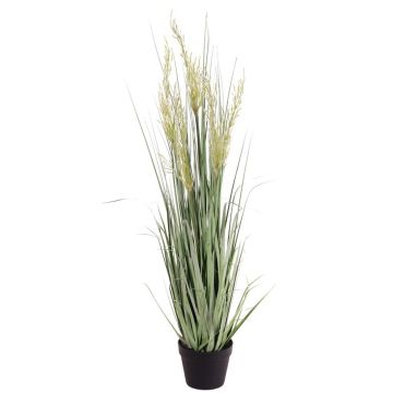 Artificial reed grass DAFINYA with panicles, green, 4ft/120cm