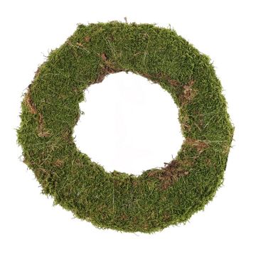 Natural moss wreath DIOTIMA, green, Ø12"/30cm