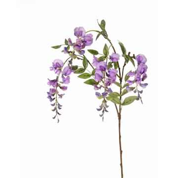 Artificial wisteria spray SOULA with flowers, purple, 31"/80cm