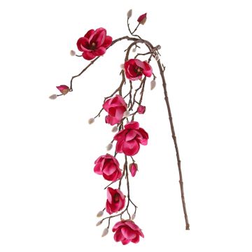 Artificial magnolia KOSMAS, pink, 4ft/115cm, Ø3.1"/8cm