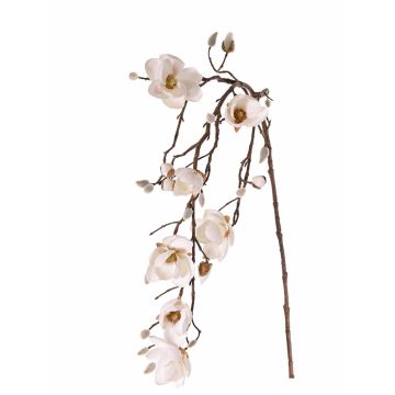 Artificial magnolia KOSMAS, cream, 4ft/115cm, Ø3.1"/8cm