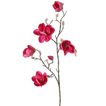 Fake magnolia KOSTAS, pink, 31"/80cm, Ø2"-3.1"/5-8cm