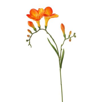 Synthetic freesia MARUSHA, orange, 26"/65cm, Ø2.8"/7cm