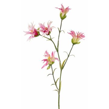 Artificial Dianthus KASTALIA, pink, 26"/65cm, Ø1.6" - 2"/4-5cm