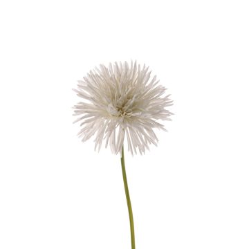Fake chrysanthemum NANDITA, white, 24"/60cm, Ø6"/15cm