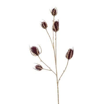 Artificial thistle OKKO, red-gold, 30"/75cm