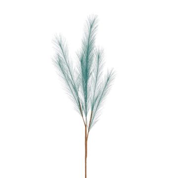 Artificial pampas grass branch ALENAS, panicles, turquoise, 28"/70cm