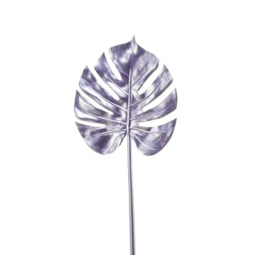 Artificial Philodendron Monstera Deliciosa leaf SEHUN, purple, 28"/70cm