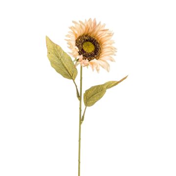 Artificial sunflower SELWYN, yellow-beige, 26"/65cm