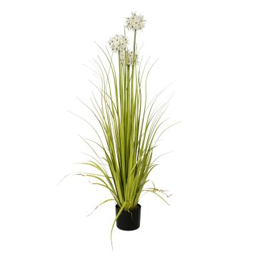 Artificial grass Allium ASIMDA, white, 4ft/120cm