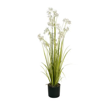 Artificial grass Jasmin JALIRA, white, 4ft/130cm