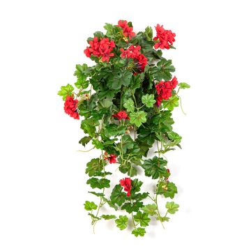 Artificial geranium KAISA on spike, red, 28"/70cm