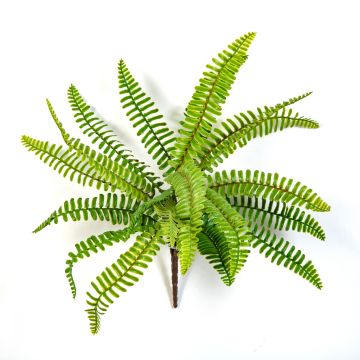 Artificial Boston fern DANAO on spike, green, 12"/30cm, Ø16"/40cm