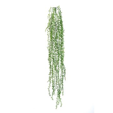 Fake Senecio hanging plant FANJA on spike, green, 33"/85cm