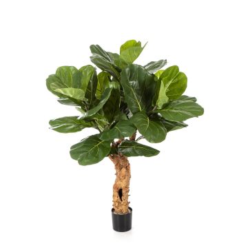 Artificial Ficus Lyrata HADAR, natural stem, green, 4ft/110cm