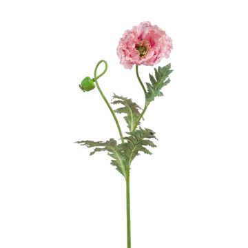 Artificial poppy HAFIDA, pink, 3ft/100 cm