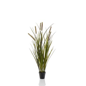 Artificial reedgrass ZWENA with panicles, green-yellow, 33"/85 cm