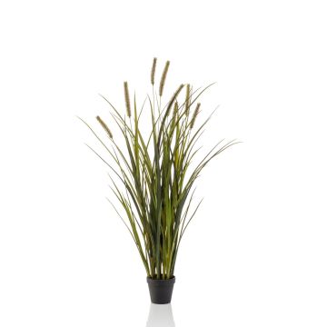 Artificial reedgrass ZWENA with panicles, green-yellow, 3ft/100 cm
