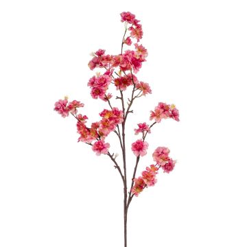 Artificial cherry blossom branch GIMA with blossoms, fuchsia, 4ft/120 cm