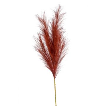 Artificial pampas grass panicle AMATSIA, red-brown, 4ft/115 cm