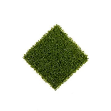 Artificial cypress hedge / mat MIHARU, crossdoor, green, 20"x20"/50x50cm