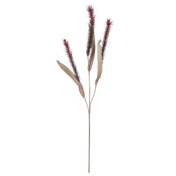 Artificial branch liriope grass TAHA, burgundy, 4ft/120cm